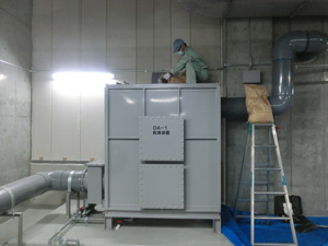 複合商業施設の浄化槽_脱臭装置導入事例